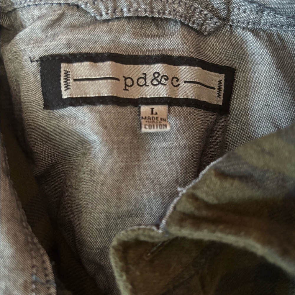 pd&c plaid button down long sleeve